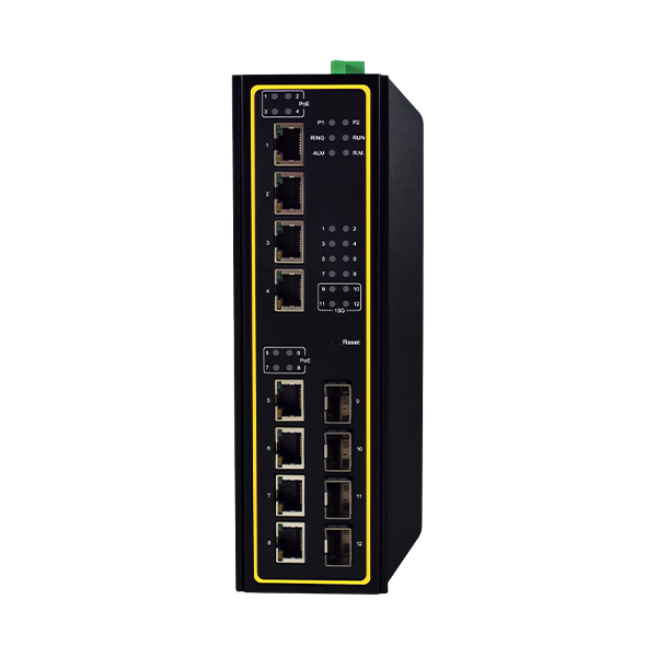 Managed Layer 3 PoE Gigabit Switch 12 Ports EHG7612